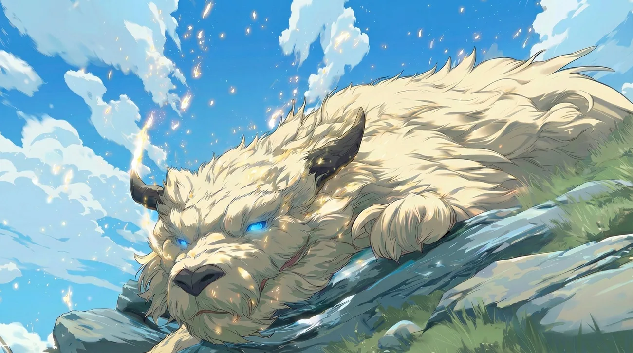 Illustration d'une créature mythique du livre