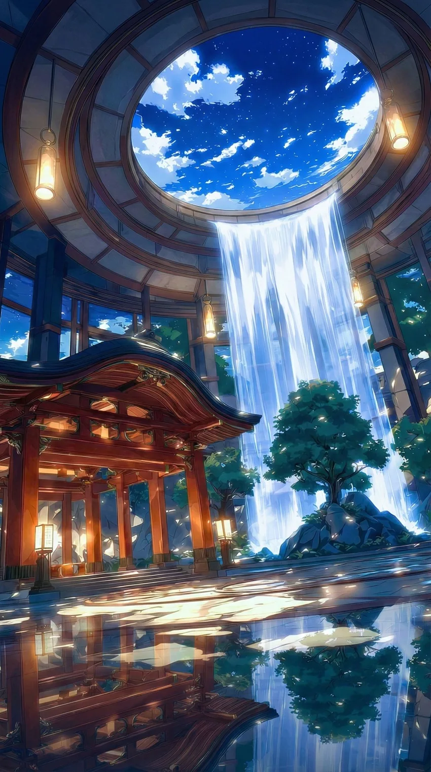 Paysage de l'île céleste de Lutie